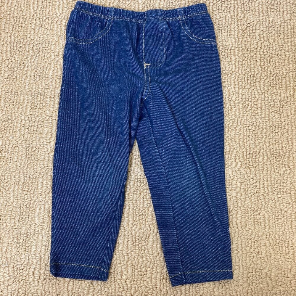 Carter's Toddler Pants 4T Leggings Denim Jean Look Unisex
